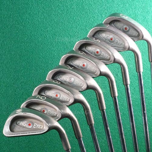 Ping Eye 2 Plus Red Dot 3-PW Iron Set Karsten KT-M Steel Stiff