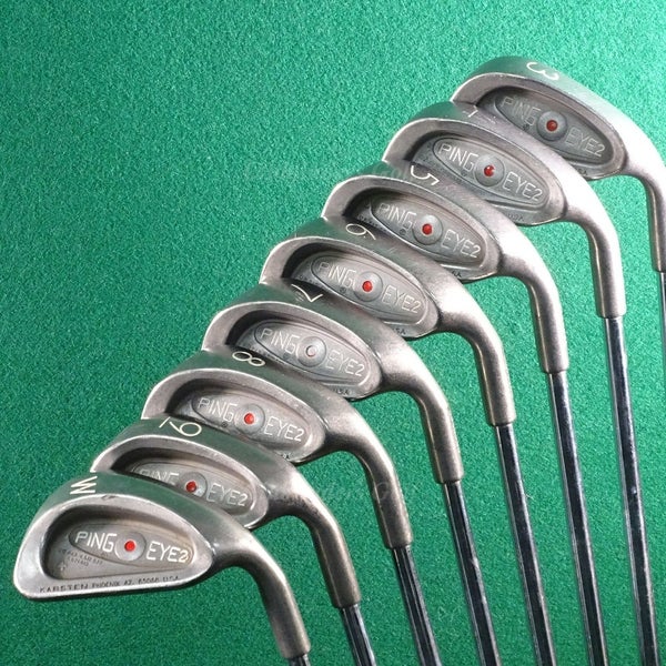 Ping Eye 2 Plus Red Dot 3-PW Iron Set Karsten KT-M Steel Stiff
