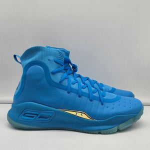 Under Armour Curry 4 Retro Flooded Capri Blue - 1298306-404 - Men's Size 9