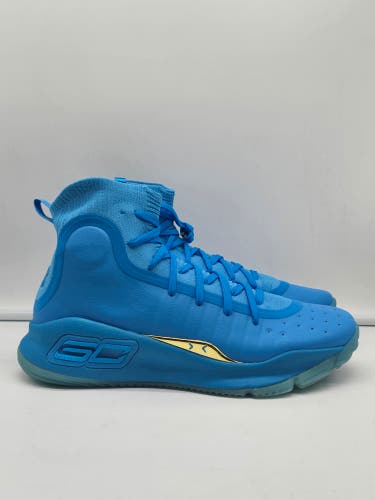 Under Armour Curry 4 Retro Flooded Capri Blue - 1298306-404 - Men's Size 9