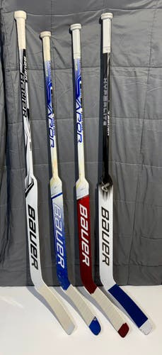 Used 4 pack bundle—Bauer Goalie Sticks 27" Paddle