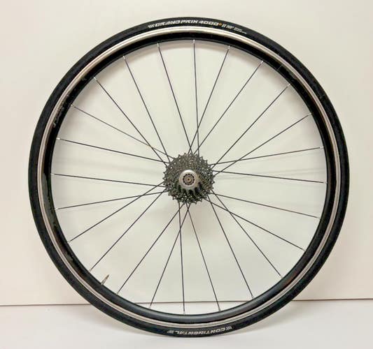 Vuelta 10-Speed 24-Bladed Spoke Black Aluminum 700C Rear Wheel Dura-Ace Cassette