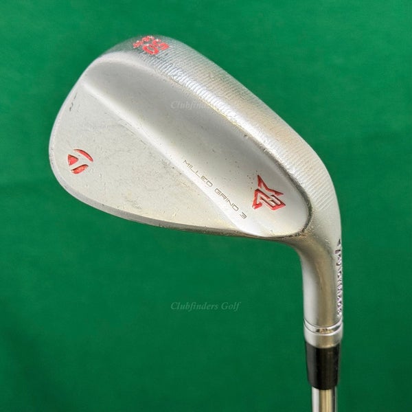 TaylorMade Milled Grind 3 Chrome 50-SB9 50 Gap Wedge Stepped Steel Wedge Flex