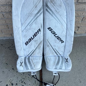 Junior Small Bauer Vapor X2.7 Goalie Leg Pads (Used)