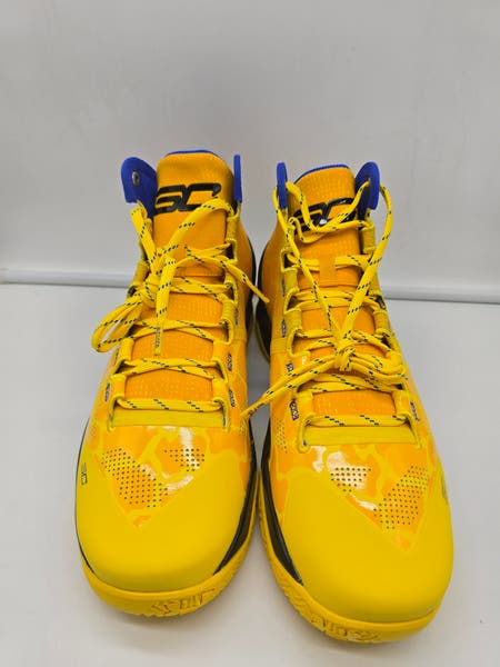 NEW Under Armour Curry 2 “Double Bang” Yellow Basketball 3026281-700 Size 11 Under Armour Curry 2 Double Bang Basketball Shoes (3026281  main image 4
