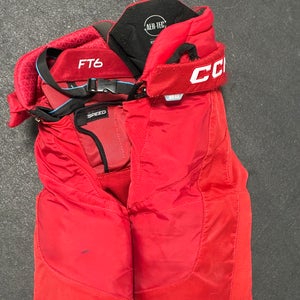 Red Junior Large CCM Jetspeed ft6 Hockey Pants (Used)