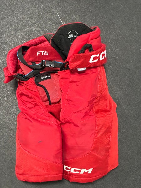 Red Junior Large CCM Jetspeed ft6 Hockey Pants (Used)