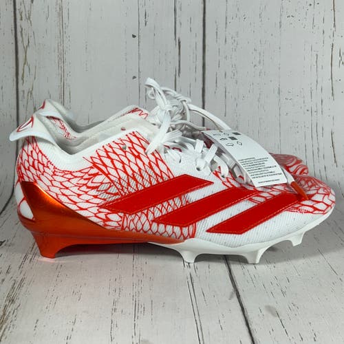 Adidas Adizero Electric Football Cleats Orange White Mens Size 8 IH8570