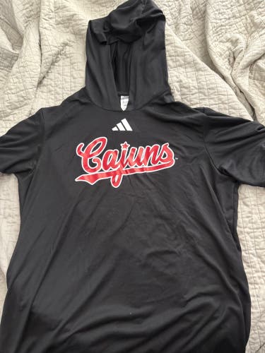 COLLEGE ISSUE UL RAGIN CAJUNS SHORT SLEEVE HOODIE