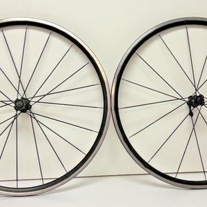 Forte Titan 20/16-Bladed Spoke Lightweight Black Aluminum 700C Road Wheelset