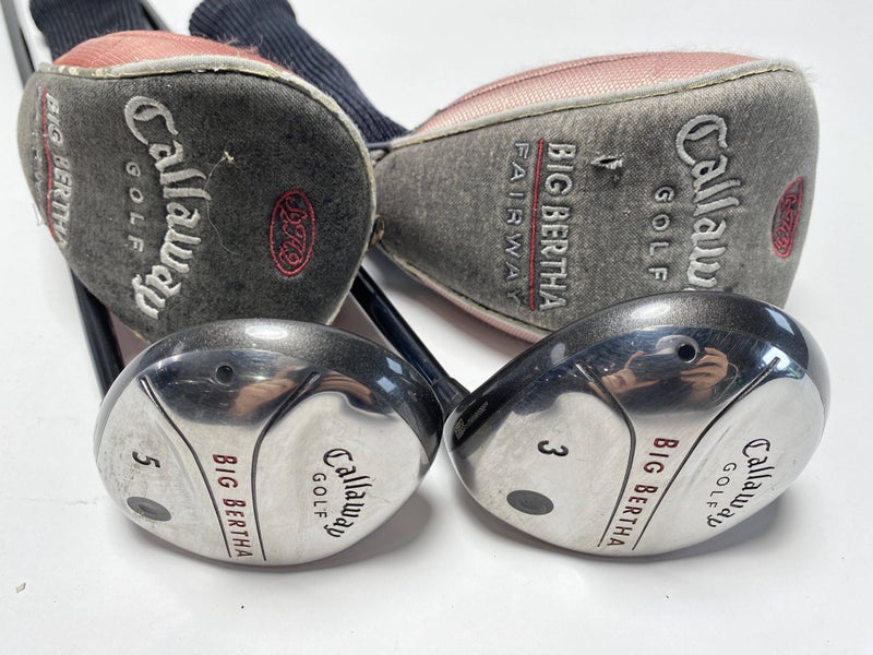 Callaway Big Bertha 2004 3 & 5 Fairway Wood Set 15* 18* RCH 75w Firm Mens RH HC