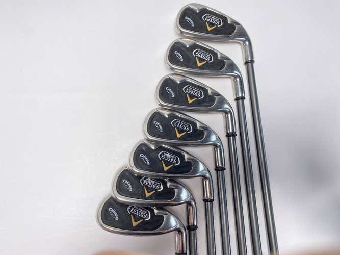 Callaway Big Bertha Fusion Iron Set 5-PW+SW RCH System 45i 45g Ladies RH
