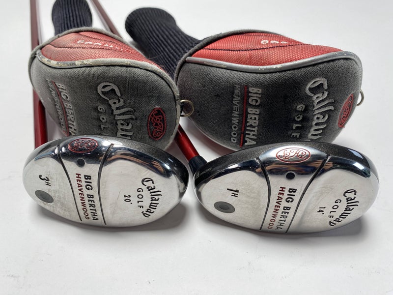 Callaway Big Bertha Heavenwood 1 & 3 Hybrid Set 16* 19* RCH 75w Regular Mens RH