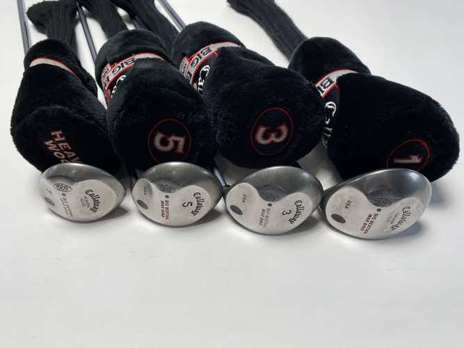 Callaway Big Bertha Warbird Wood Set 1 3 5 7 | 11* 15* 18* 21* RCH 90 Mens RH HC