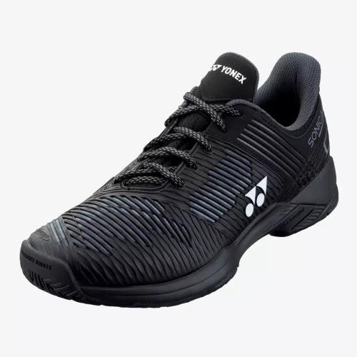 *NIB* MEN'S YONEX POWER CUSHION SONICAGE 2 (BLACK / BLACK) #SHTS2EX. SIZE: 7