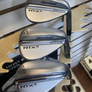 New Cleveland RTX 6 Wedge Set 50 , 54 , 58 Lofts