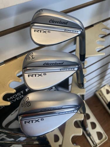 New Cleveland RTX 6 Wedge Set 50 , 54 , 58 Lofts