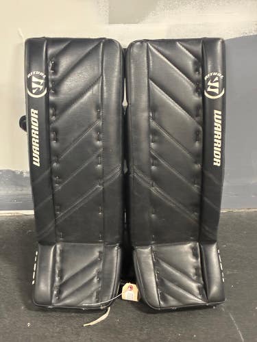 Black 26" Junior Warrior Ritual G4 Goalie Leg Pads (Used)