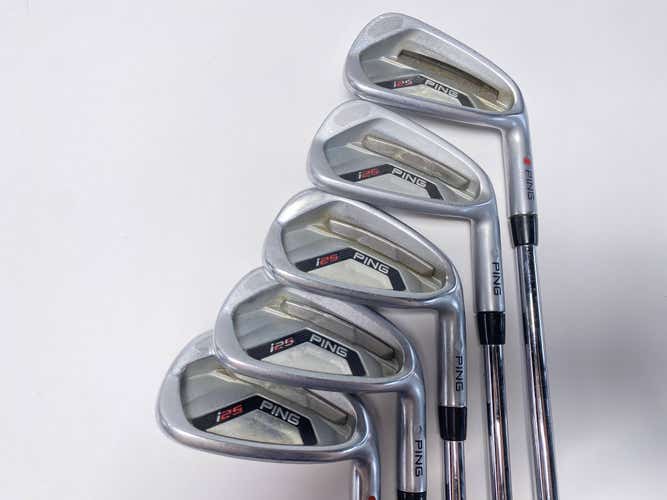 Ping i25 Iron Set 6-PW Red Dot 1* Flat CFS Stiff Steel Mens RH