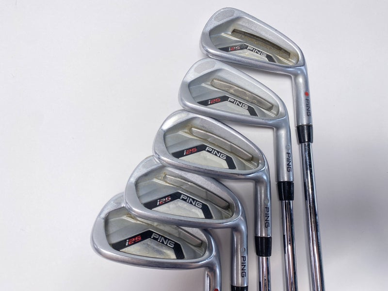Ping i25 Iron Set 6-PW Red Dot 1* Flat CFS Stiff Steel Mens RH
