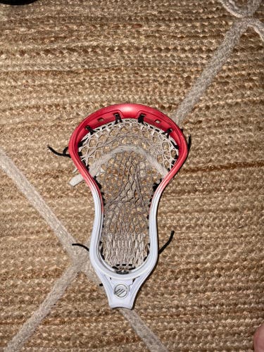 Maverik Tactik 3 Lacrosse Head Strung (Used) Red/White Dye