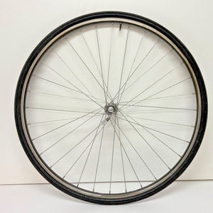 Vintage Trek Matrix Titan II Gray Aluminum 700C Front Wheel Sansin Hub +Tire
