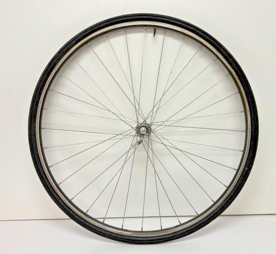 Vintage Trek Matrix Titan II Gray Aluminum 700C Front Wheel Sansin Hub +Tire