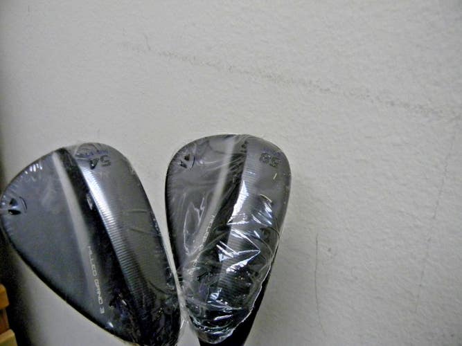 CUSTOM NEW TAYLORMADE MG3 BLACK WEDGE SET 54* 58* AEROTECH STEELFIBER FC 90 REG