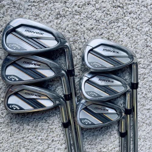 Callaway MRVRIK Mens Right Handed Golf Club Iron Set 6-9+PW+AW S Flex