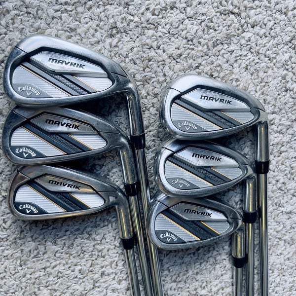 Callaway MRVRIK Mens Right Handed Golf Club Iron Set 6-9+PW+AW S Flex