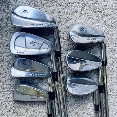 Mizuno MP-14 Forged Mens Right Handed Golf Club Iron Set 3+7-9+PW+SW+LW S Flex