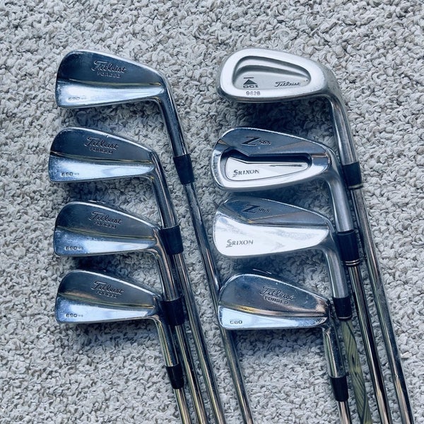Titliest 680 MB Forged Mens Right Handed Golf Club Iron Set 3-9+PW S Flex