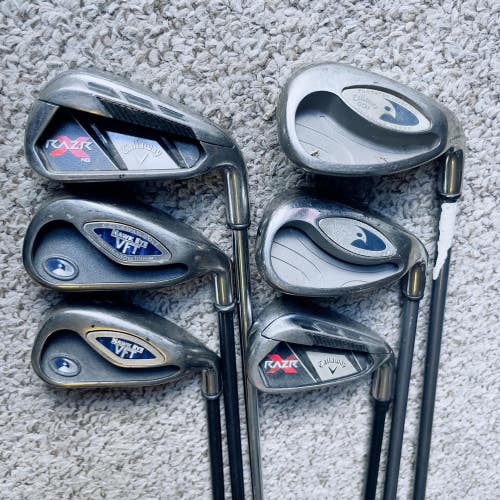 Callaway RAZR & Hawk EYE Mixed Mens Right Handed Golf Club Iron Set 5-9+PW