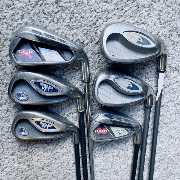 Callaway RAZR & Hawk EYE Mixed Mens Right Handed Golf Club Iron Set 5-9+PW