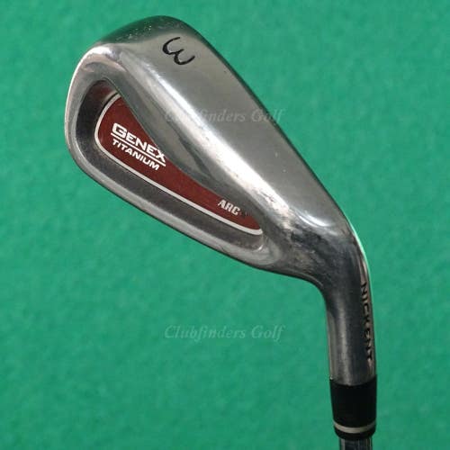 Nickent Genex Titanium Arc Single 3 Iron True Temper ST-90 Speed Tip Steel Stiff