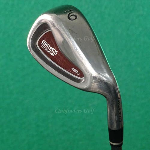 Nickent Genex Titanium Arc Single 9 Iron True Temper ST-90 Speed Tip Steel Stiff