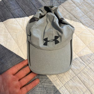 Gray One Size Fits All Adult Unisex Under Armour Hat (New)