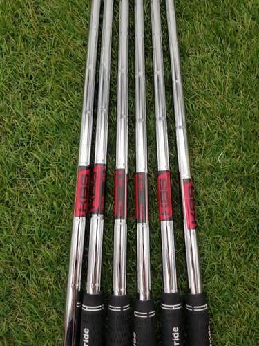 KBS TOUR 120 6-PIECE IRON SHAFT SET STIFF 120G .355" TIP VERYGOOD