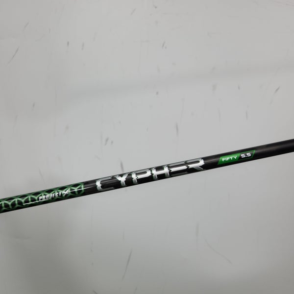 PROJECT X CYPHER DRIVER SHAFT REGULAR 55G PXG TIP 44" VERYGOOD