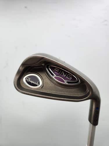 2007 PING RHAPSODY 7 IRON LADIES ULT 129 ULTRA LIGHT 36.5" BLUE DOT GOOD