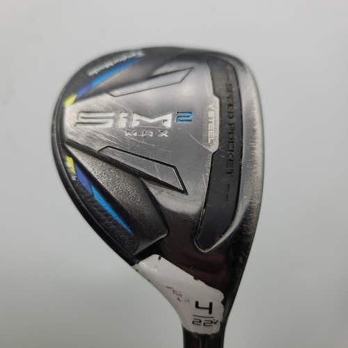2021 TAYLORMADE SIM2 MAX 4 HYBRID 22* STIFF FUJI VENTUS BLUE 7 +HC FAIR