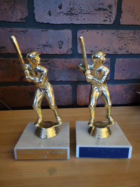 Pair of Vintage 1980s Baseball Trophies