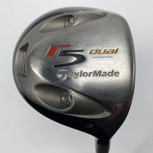 TaylorMade R5 Dual 3 Fairway Wood 15* MAS2 55g Stiff Graphite Mens RH