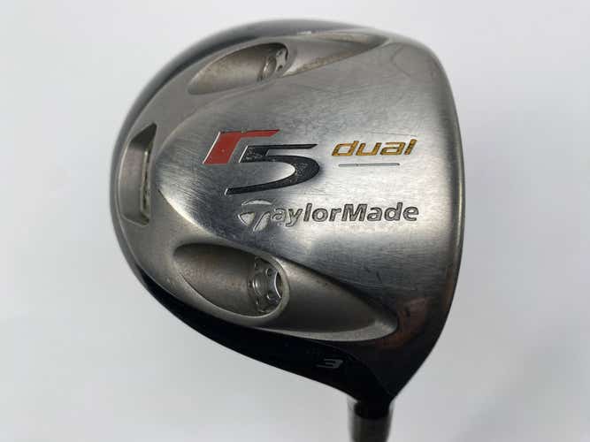 TaylorMade R5 Dual 3 Fairway Wood 15* MAS2 55g Stiff Graphite Mens RH