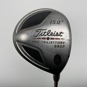 Titleist 980 F 3 Fairway Wood 15* Dynamic Gold S300 Stiff Steel Mens RH