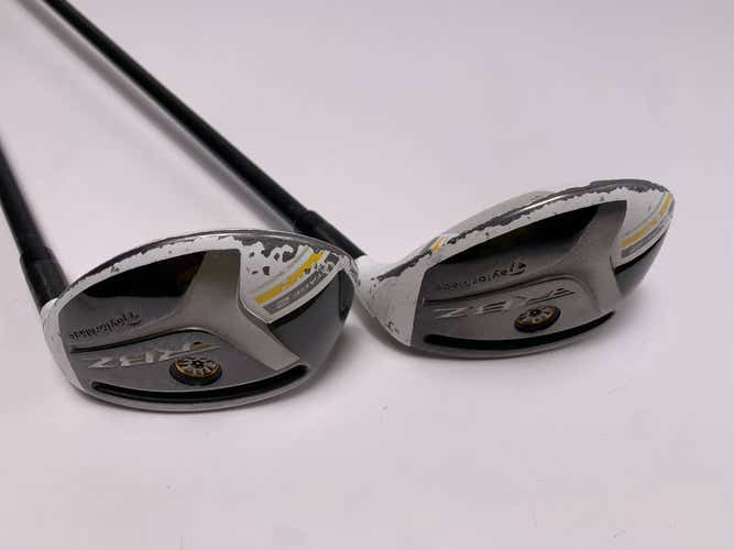 TaylorMade RocketBallz Stage 2 4 & 3 Hybrid Set 22* 19* RocketFuel 65g Stiff RH