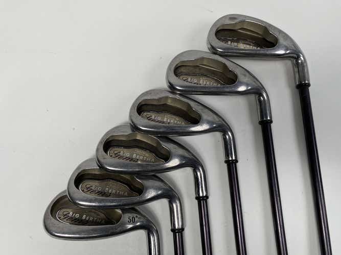 Callaway 2004 Big Bertha Gems Iron Set 6-PW+GW Gems Ladies Graphite RH