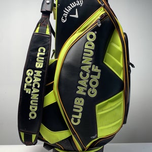 Callaway Club Macanudo Cigar Golf Staff Bag Yellow 6-Way Divide Strap Golf Bag