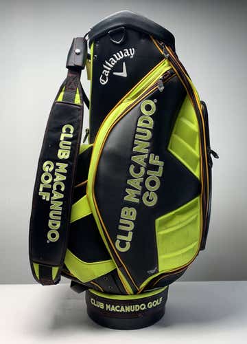 Callaway Club Macanudo Cigar Golf Staff Bag Yellow 6-Way Divide Strap Golf Bag