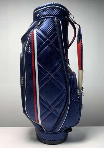 XXIO Caddy Cart Bag Blue Red 5-Way Divide Single Strap Golf Bag NEW